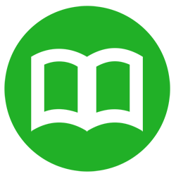 open book icon for content management services