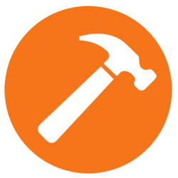 hammer icon for website maintenance services